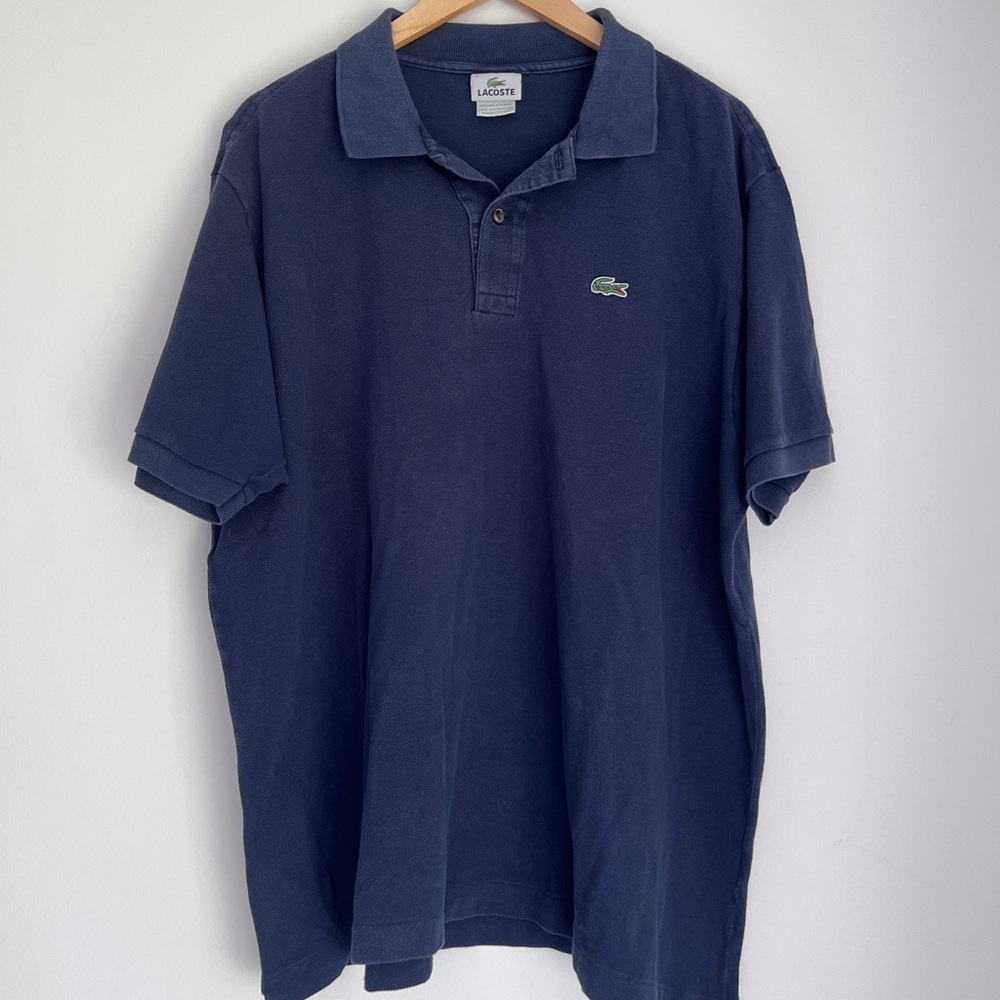LACOSTE 🐊 Dark Blue Short Sleeve Polo - Size 7 (2XL)